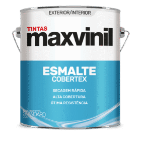 Tinta Esmalte Sintético Maxvinil Platina Lata 3,6 litros