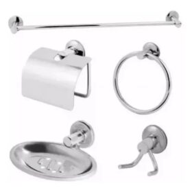 KIT DE BANHEIRO 05 PECAS STANDARD KITBRAS